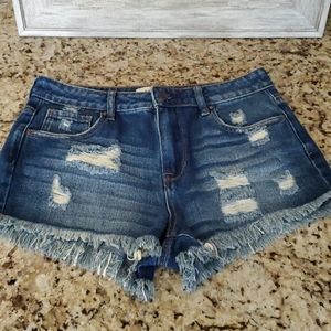 PacSun Juniors High Rise denim short